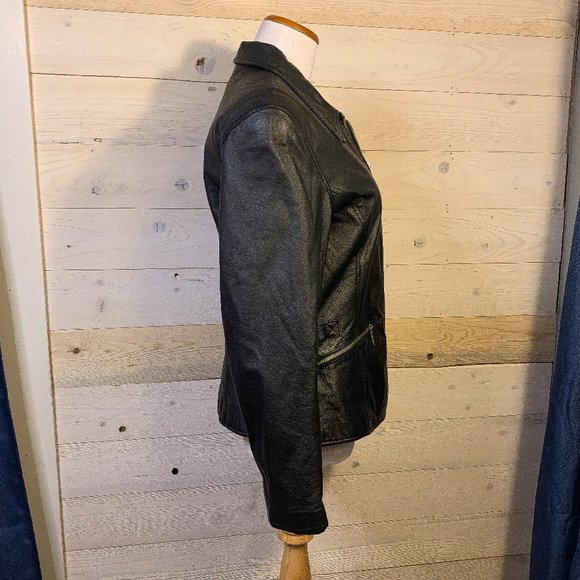 EUC Wilson’s | Medium | Black Genuine Leather Jacket - Picture 5 of 13